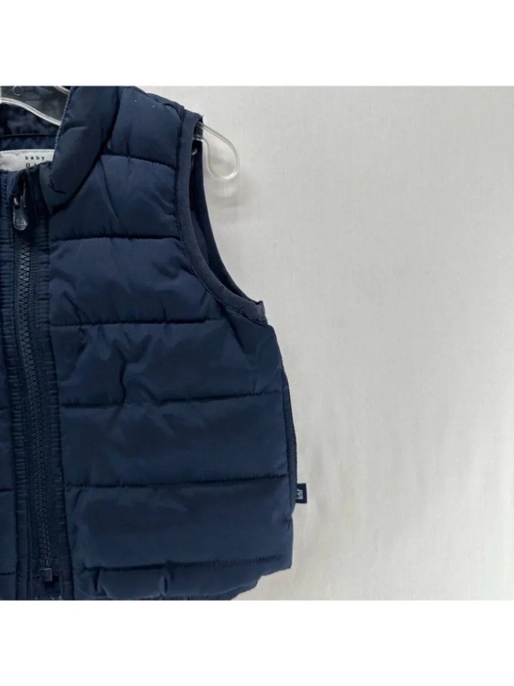 Baby Gap ColdControl Puffer Vest Boys 12-18M Water Resistant Outerwear Navy Blue